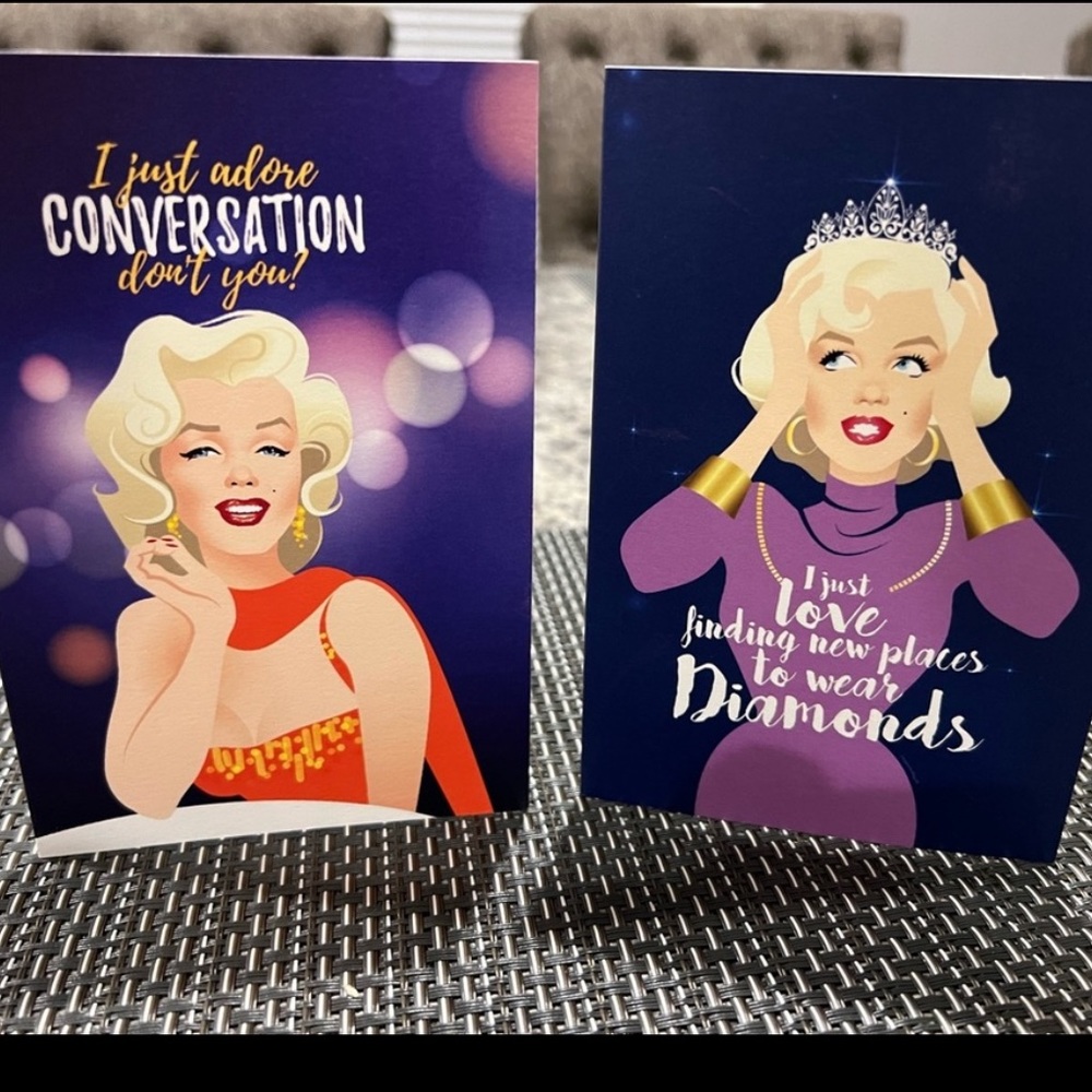 Marilyn Monroe Bundle Andy Warhol notepad + Film Note cards + Pen - Picture 2 of 13